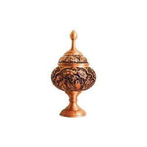 Bol à bonbons en cuivre artisanal motif fleur – artisanat exquis