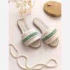 Sandale Chausson Macramé Fait Main avec Motif Fleur de Camomille
