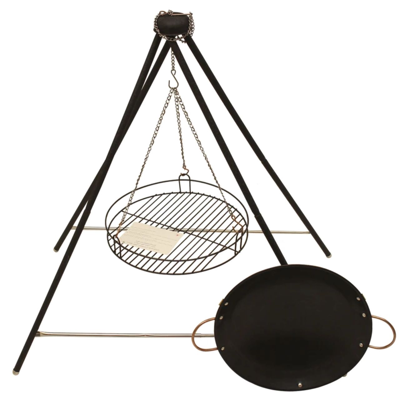 Koohman Ensemble Portable Grill, Wok et Support – Modèle 4POD GRILLWOK
