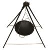 Koohman Ensemble Portable Grill, Wok et Support – Modèle 4POD GRILLWOK