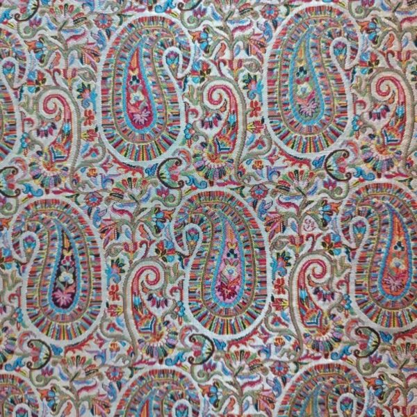 Tissu Termeh de luxe – Art traditionnel iranien du brocart