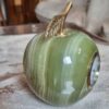 Horloge de Bureau en Pierre de Marbre – Forme Pomme