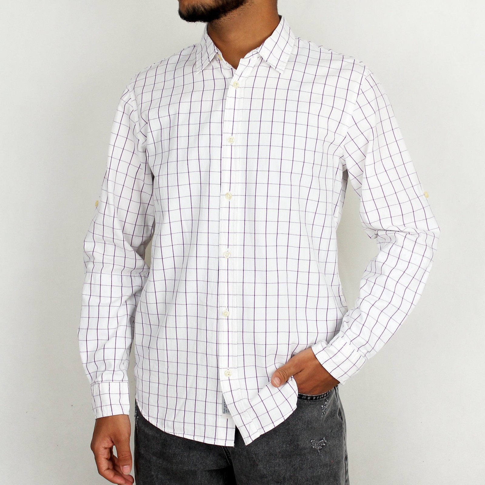 Chemise pour Homme à Motifs Carreaux – Style Décontracté et Coupe Confortable