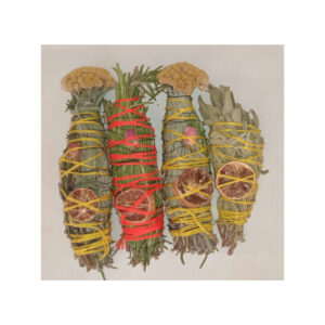Kit de fumigation aux herbes mixtes – Idéal pour purifier les espaces (lot de 4)