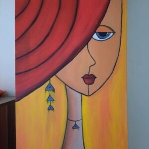 Œuvre originale de style cubiste – Convient aux amateurs d’art et décorateurs