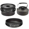 Ensemble de cuisson pour feu de camp en plein air – Équipement pour bushcraft et cuisine en pleine nature