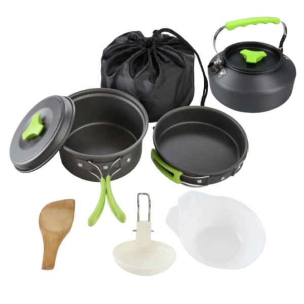 Ensemble de cuisson pour feu de camp en plein air – Équipement pour bushcraft et cuisine en pleine nature