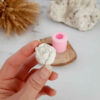 Moules à bougie en silicone premium – Fabrication facile, design rose