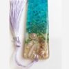 Marque-pages en résine inspiré de la mer – Cadeau unique pour les amateurs de lecture avec sable et coquillages réels