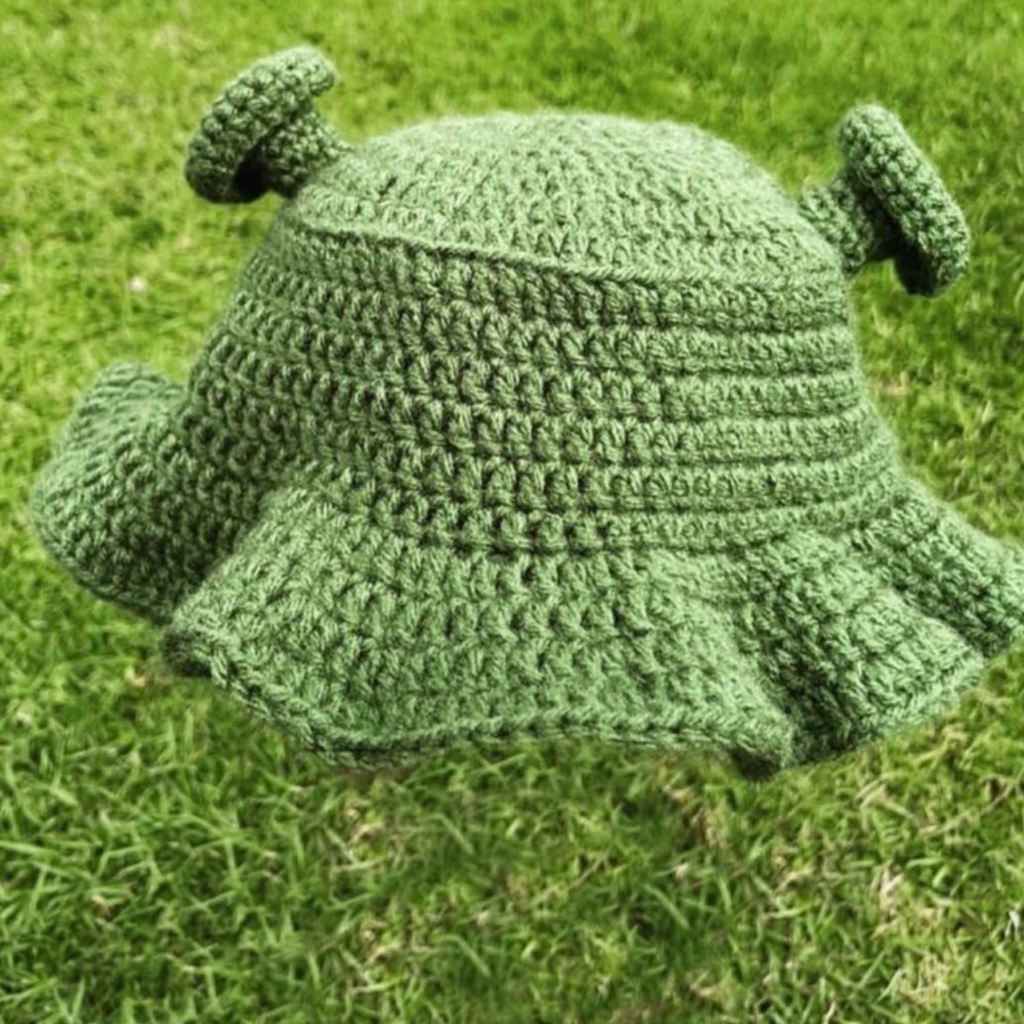 Chapeau seau au crochet d’ogre inspiré de Shrek avec oreilles – convient pour tenue décontractée et voyage