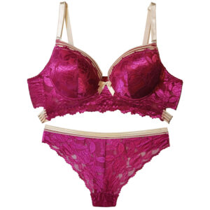 Ensemble soutien-gorge rembourré style éponge avec armatures douces
