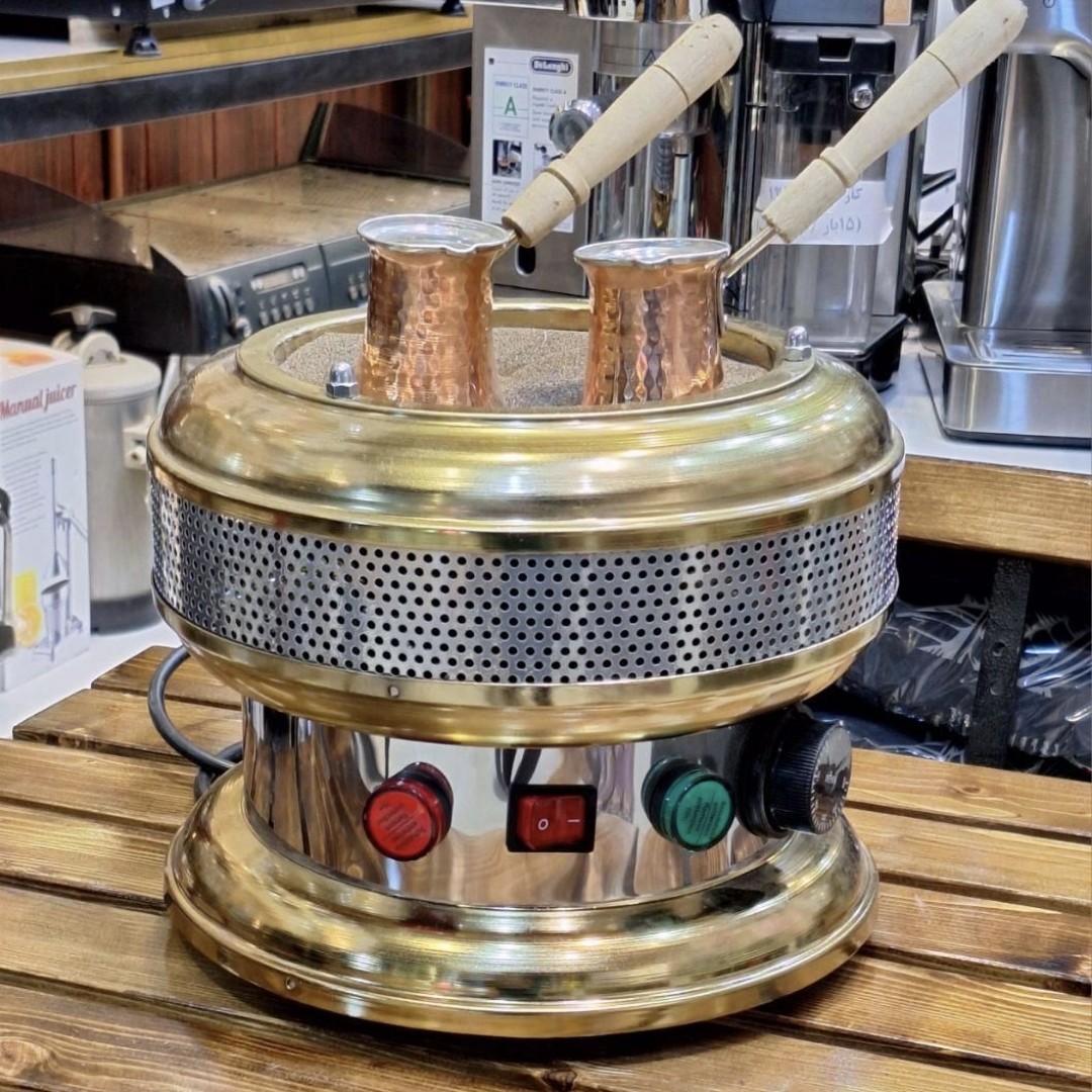 Machine à Café Turc sur Sable en Acier – Parfaite pour la Préparation du Café Dallah