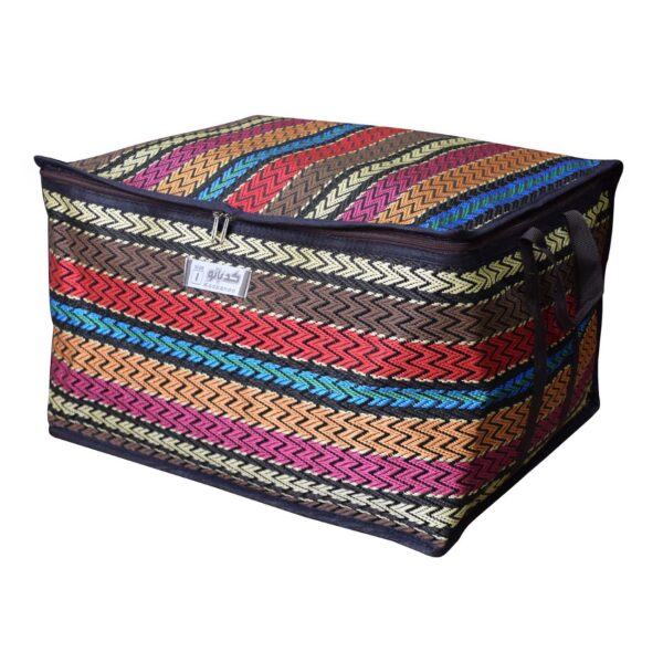 Boîte de rangement traditionnelle en tissu style Jajim