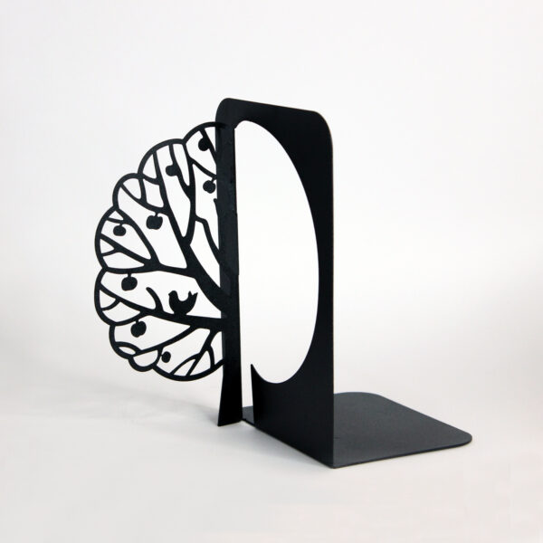 Serre-livres design arbre – adapté pour étagères à la maison, bureau ou étude