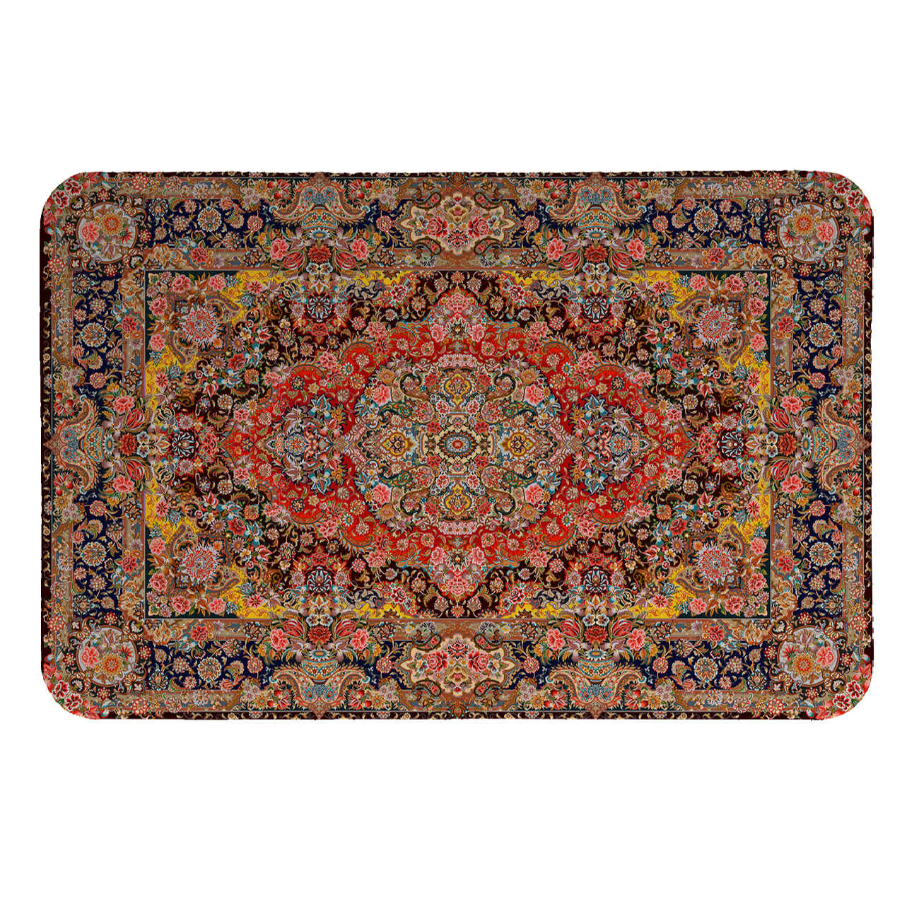 Set de Table Lavable – Pour Repas Quotidiens & Fêtes, Lot de 6 avec Motif Tapis (4x)