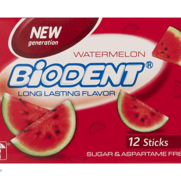 Chewing-gum à la pastèque par Biodent – 6 pièces