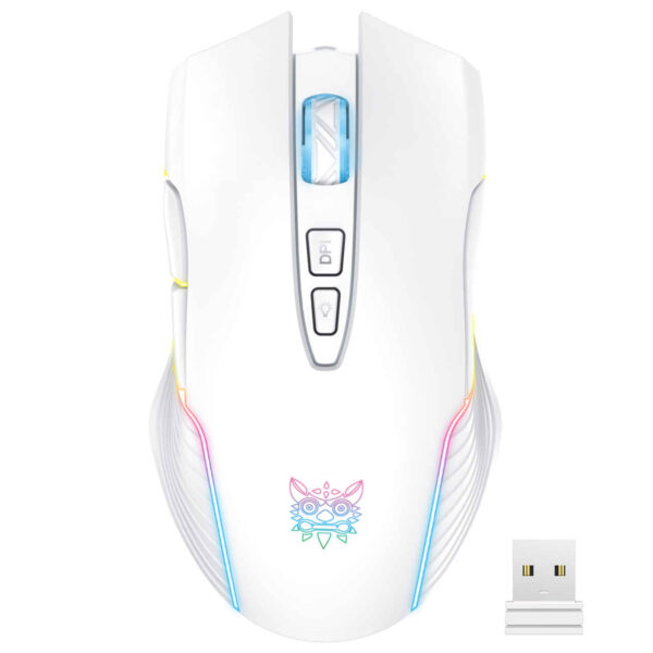 Souris de jeu sans fil – 6 boutons, capteur optique, 3600 DPI, 2,4GHz, dongle USB