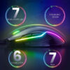 Souris de jeu sans fil – 6 boutons, capteur optique, 3600 DPI, 2,4GHz, dongle USB