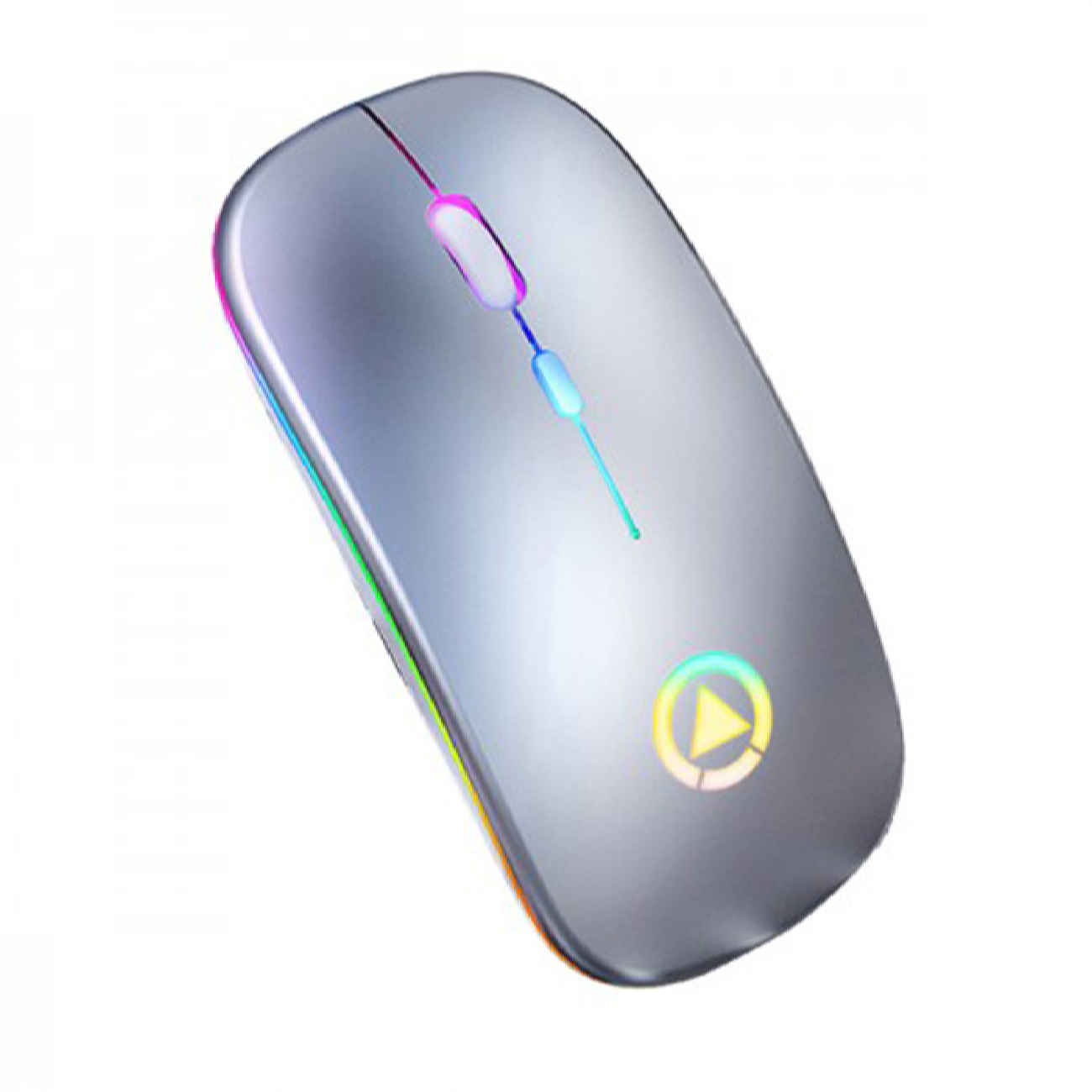 Souris de jeu Logitech sans fil – 4 boutons, éclairage RGB, clics silencieux, dongle USB, capteur optique