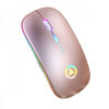 Souris de jeu Logitech sans fil – 4 boutons, éclairage RGB, clics silencieux, dongle USB, capteur optique