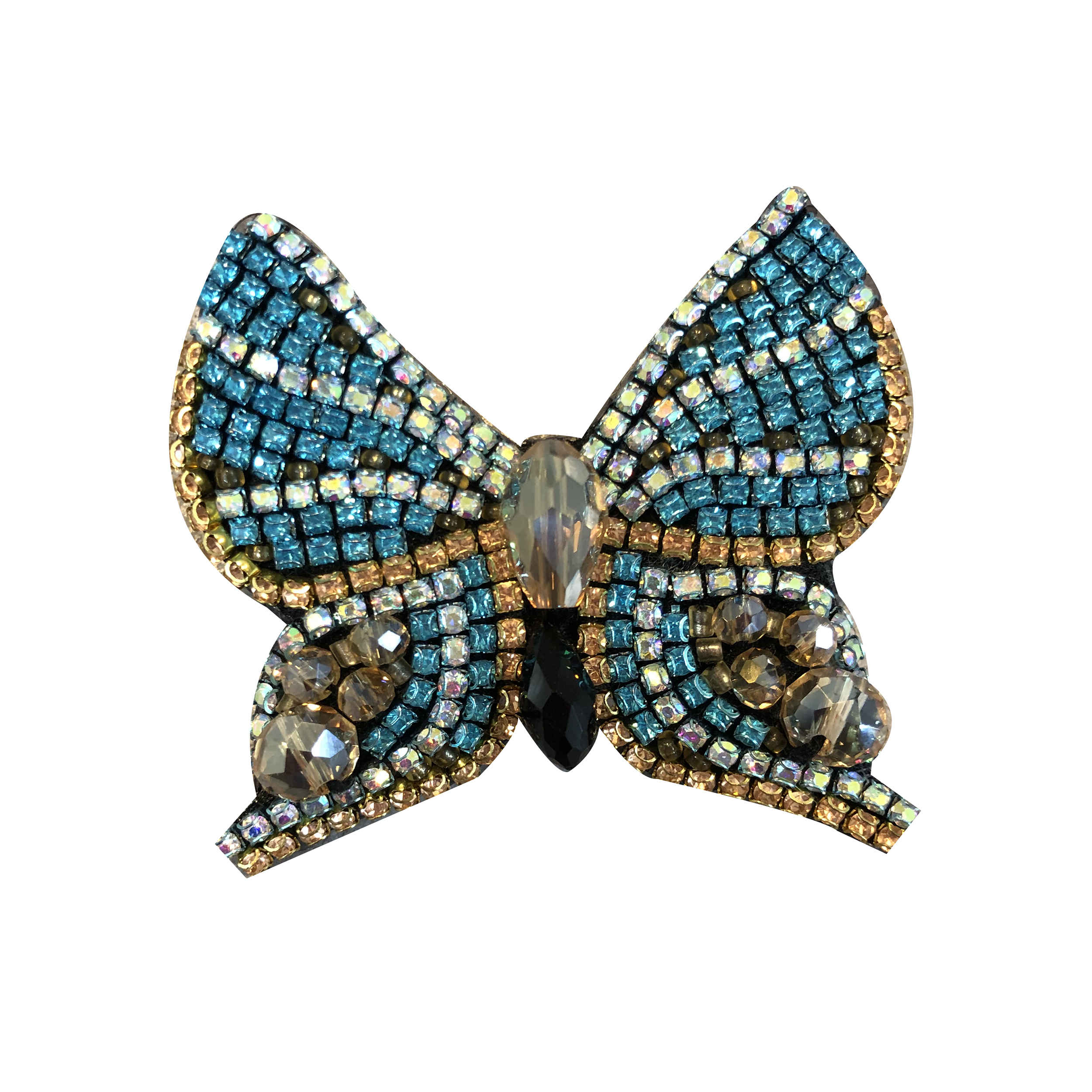 Broche femme – motif papillon avec fermeture à épingle