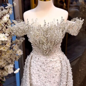 Robe de Soirée Cristal pour Femme – Glamour et Élégante