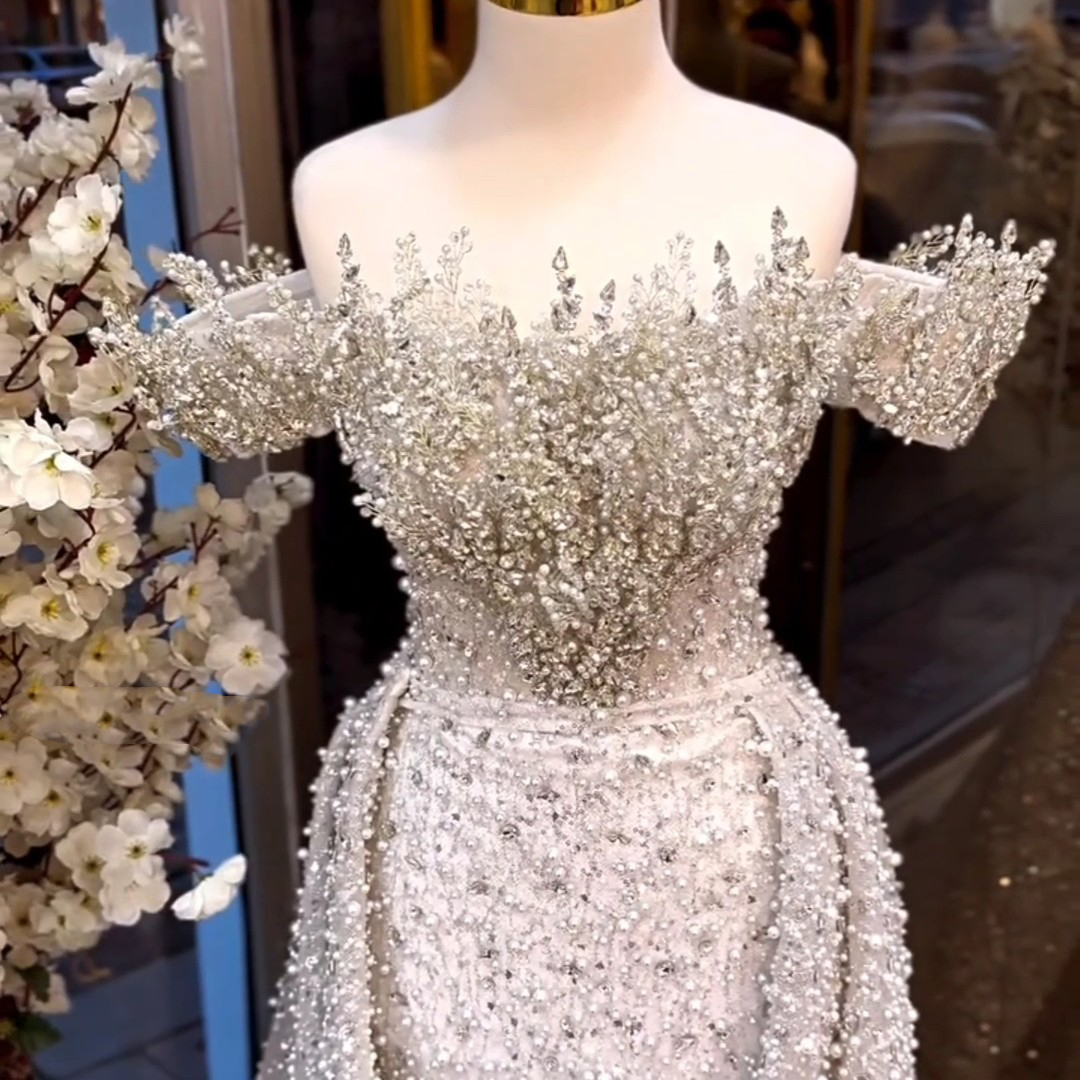 Robe de Soirée Cristal pour Femme – Glamour et Élégante