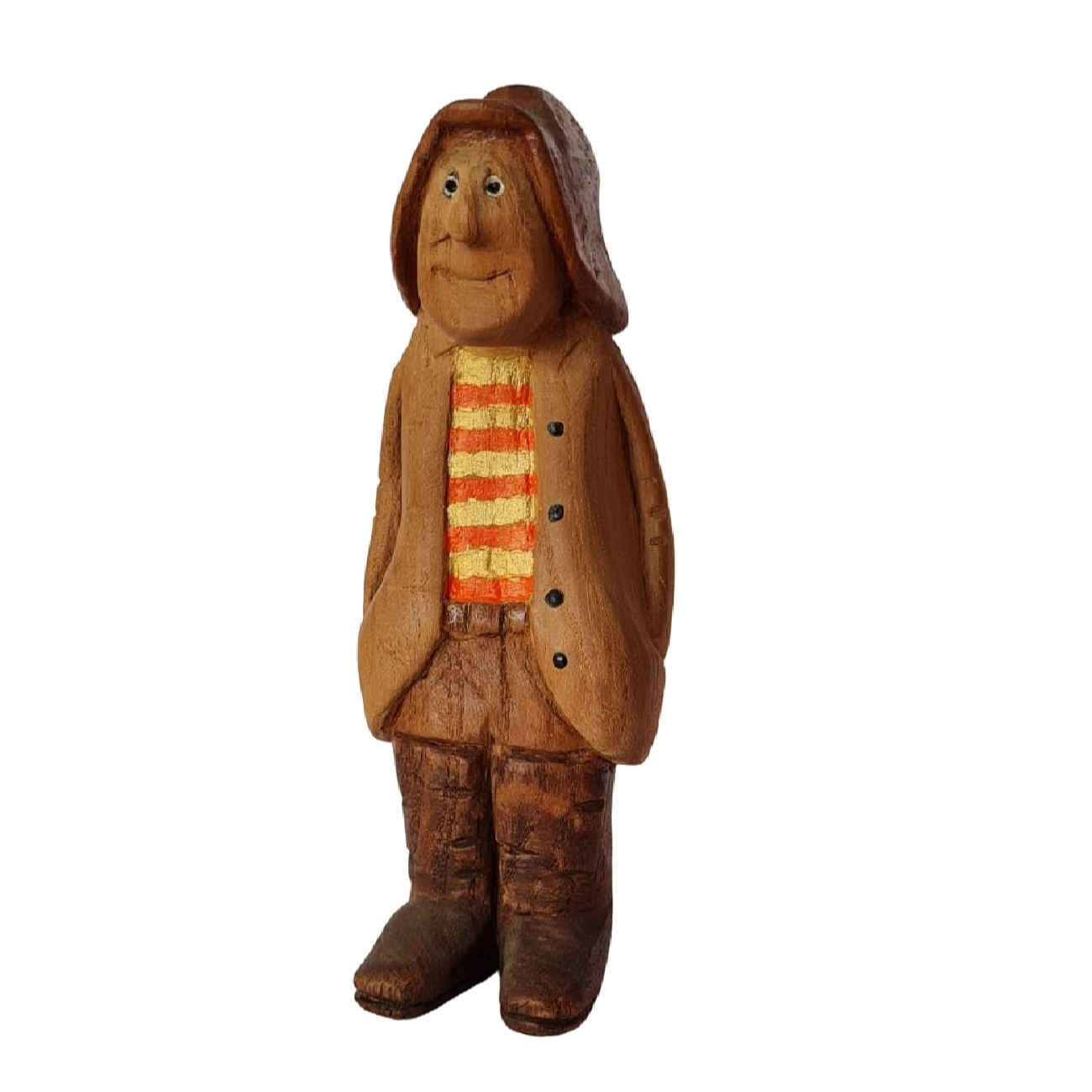 Figurine en Bois – Parfaite pour Décoration & Cadeau avec Motif Vieux Marin