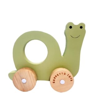 Jouet escargot en bois Zepetooys – Écologique, fait main pour tout-petits